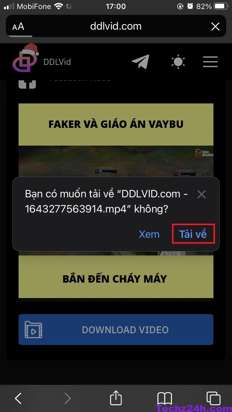cach tai video facebook ve iphone voi ddlvid 5 Cách tải Video Facebook về điện thoại iPhone mới nhất 2023 cach tai video facebook ve iphone voi ddlvid 5 Cách tải Video Facebook về điện thoại iPhone mới nhất 2023