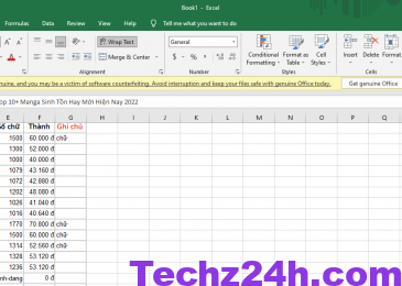 Cách copy giữ nguyên định dạng trong bảng Excel 2022