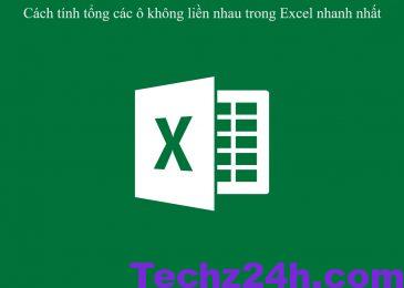 Cách tính tổng các ô không liền nhau trong Excel nhanh nhất